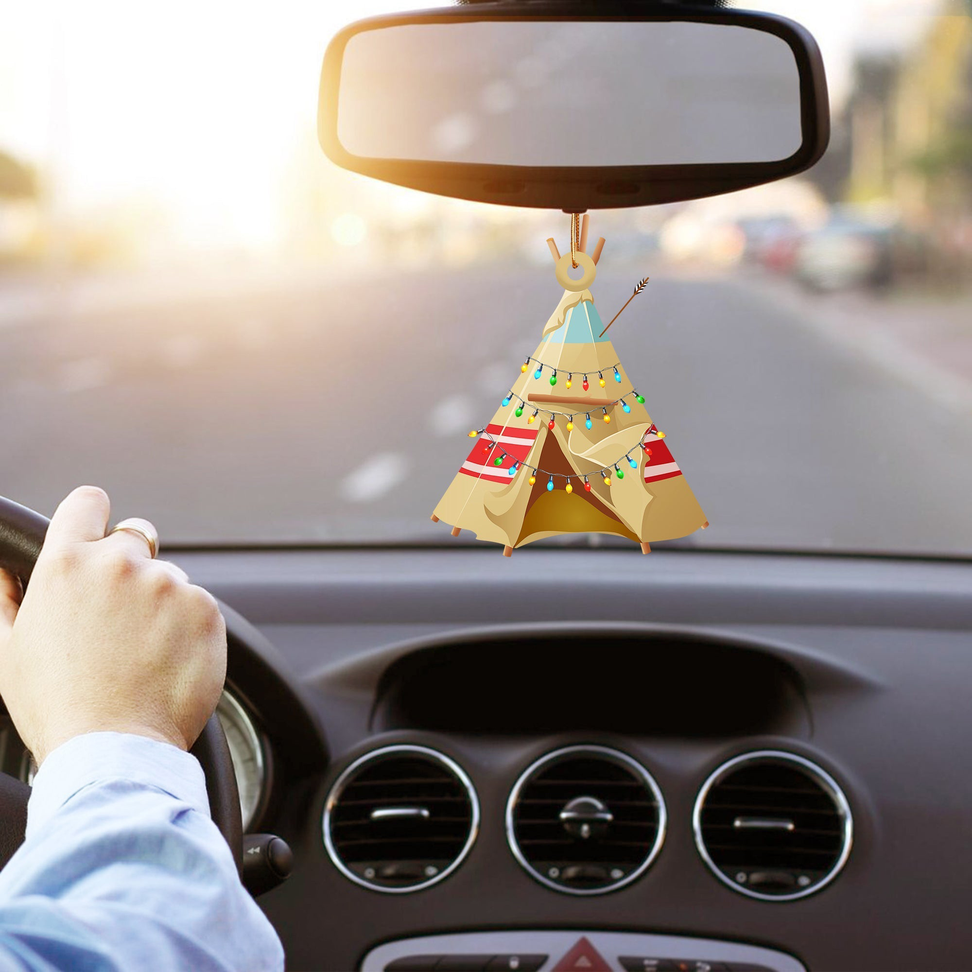 Tipi Native American Christmas Car Ornament Xmas Tree Decorations Gifts For Drivers