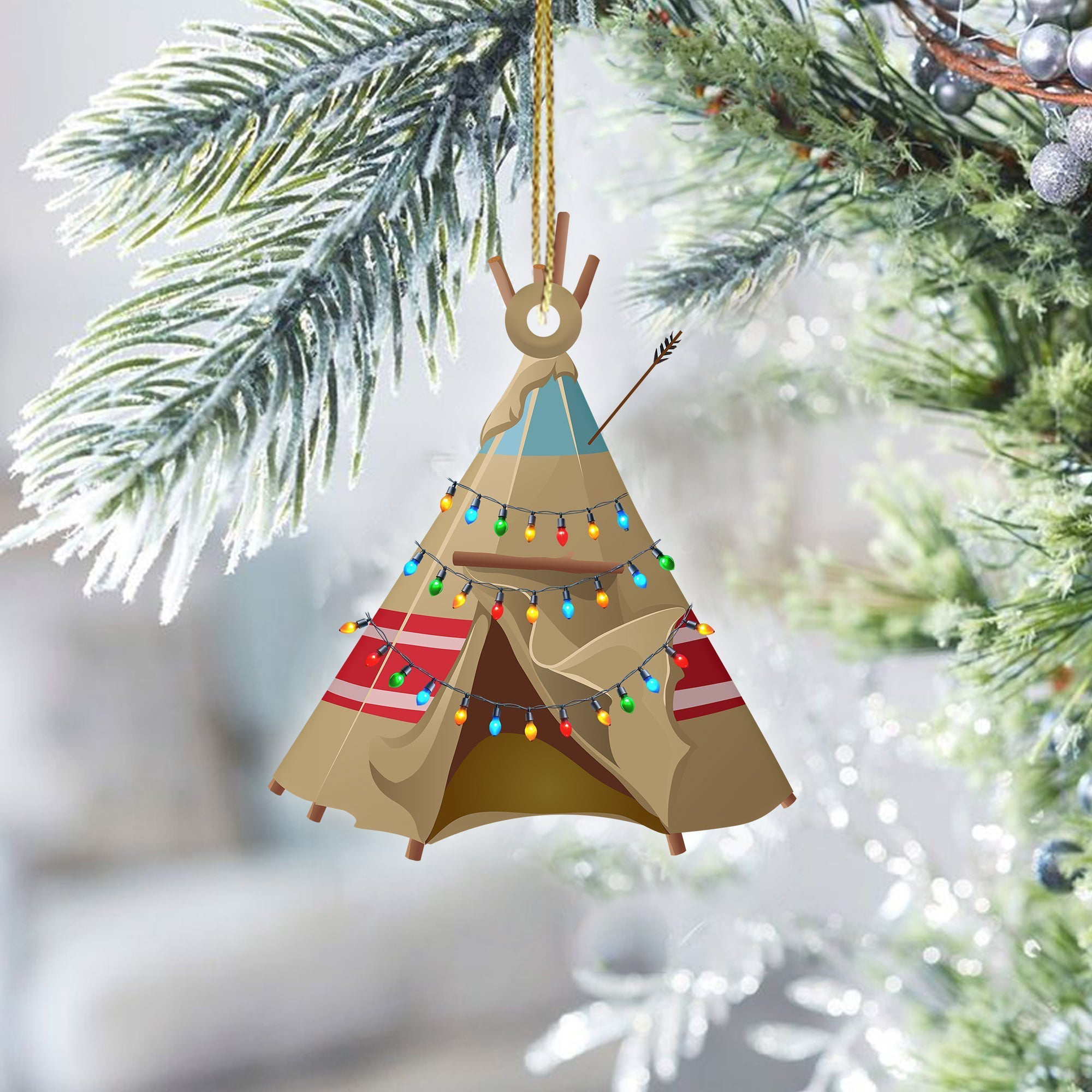 Tipi Native American Christmas Ornament Christmas Tree Decor Unique Christmas Ornaments