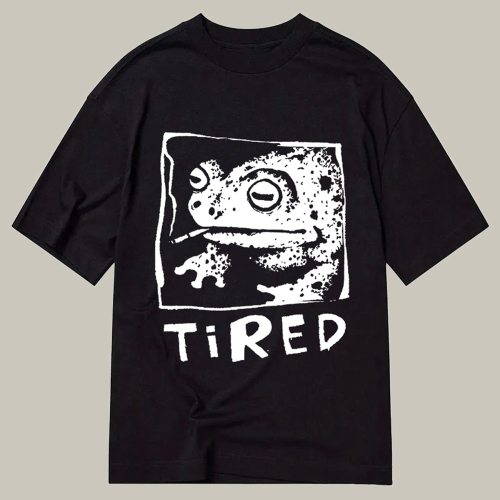 Tired Frog Vintage Classic Shirt Graphic T-Shirts Christmas Presents For Mom