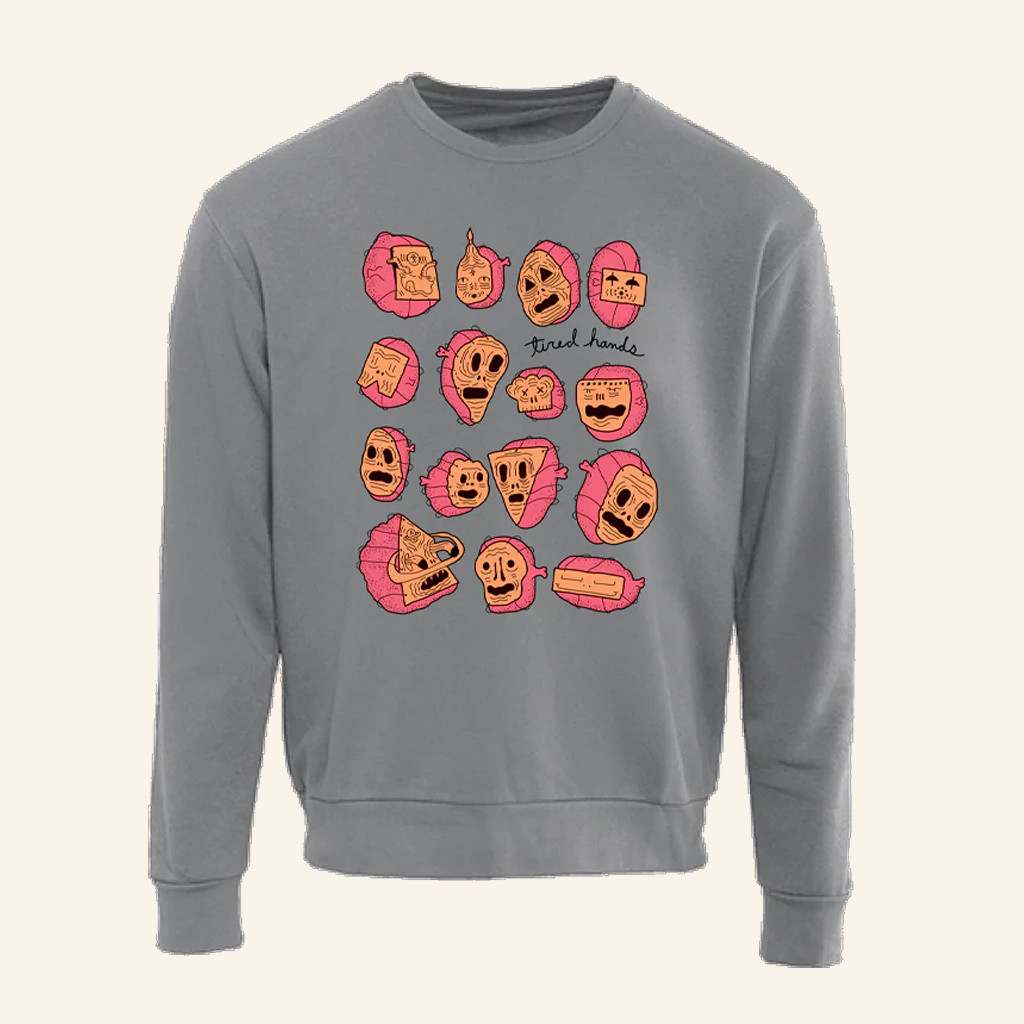 Tired Hands Merch Many Faces Crewneck Sweatshirt Best Gifts For Wife