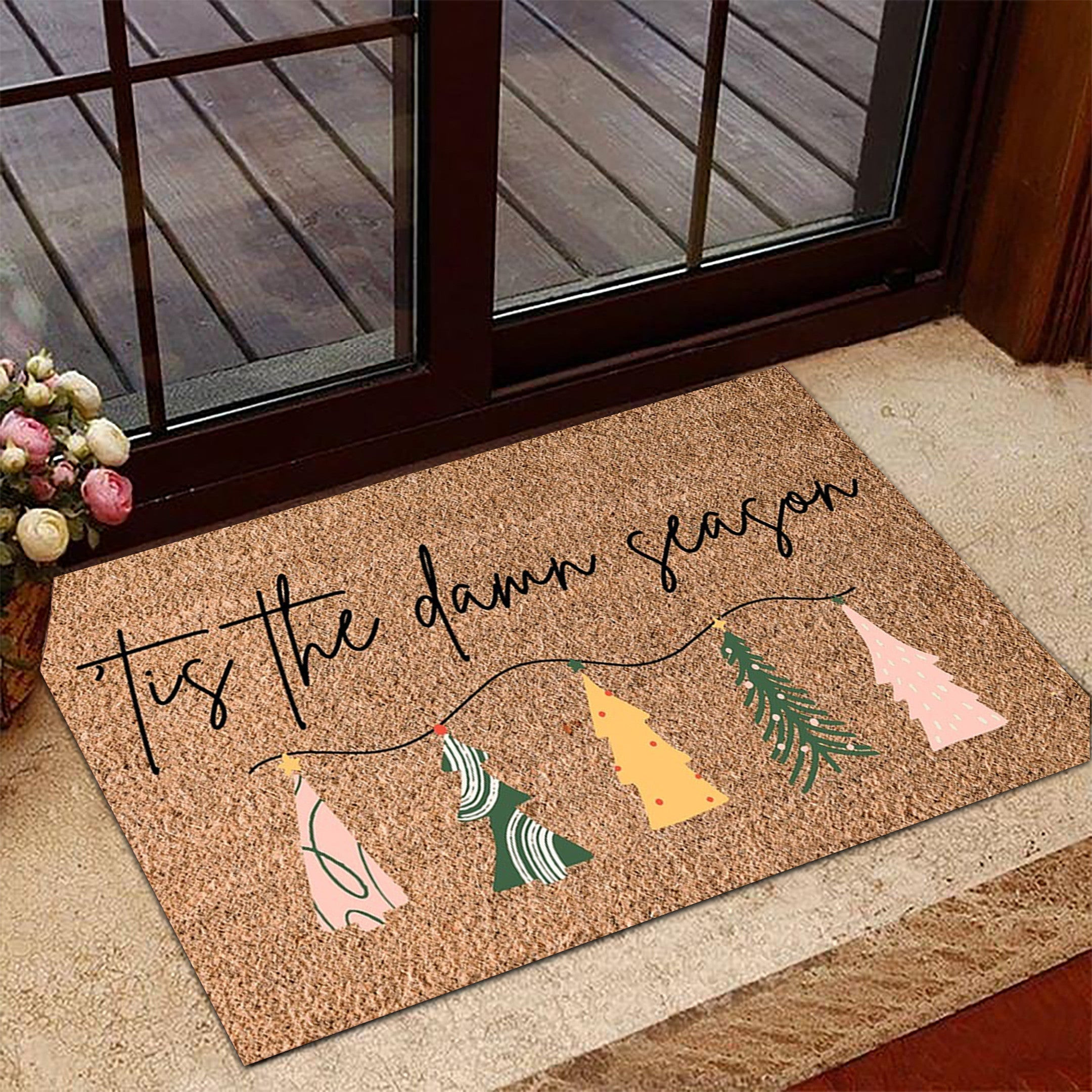 Tis The Damn Season Doormat Funny Holiday Christmas Doormat Home Decorations Tis The Damn Season Doormat Funny Holiday Christmas Doormat Home Decorations
