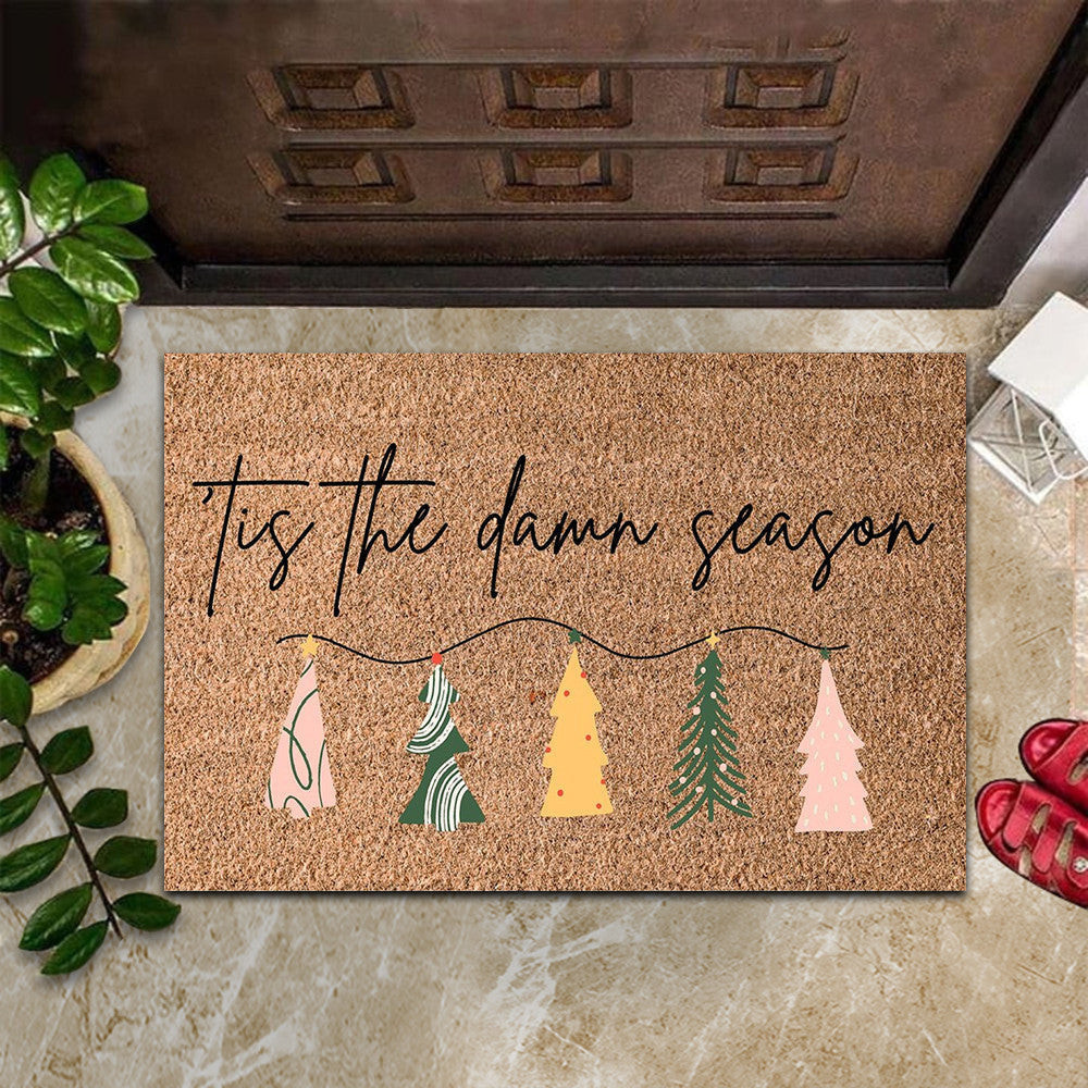 Tis The Damn Season Doormat Funny Holiday Christmas Doormat Home Decorations Tis The Damn Season Doormat Funny Holiday Christmas Doormat Home Decorations