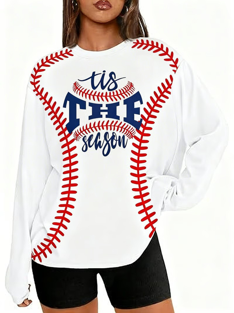 Tis The Season Baseball Long Sleeve Shirt Game Day Fan Gear Baseball Mom Clothing Best Gift For Baseball Fans