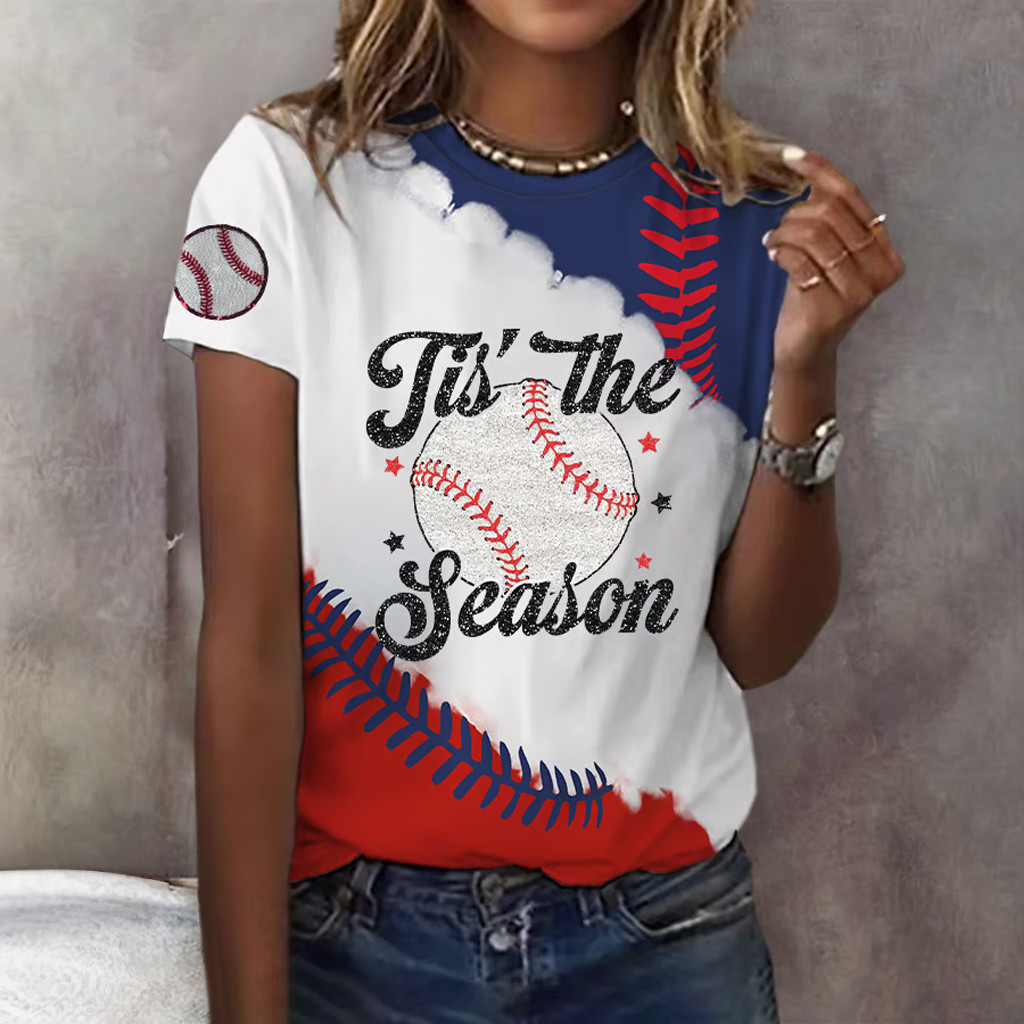 Tis The Season Baseball T-Shirt Game Day Shirts Baseball Lovers Gifts For Sister