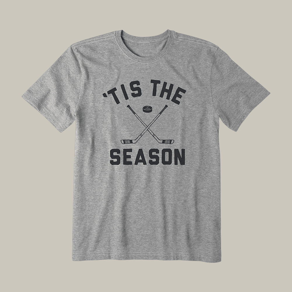Tis The Season Hockey T-Shirt Life Is Good Clothes Hockey Gift Idea For Husband