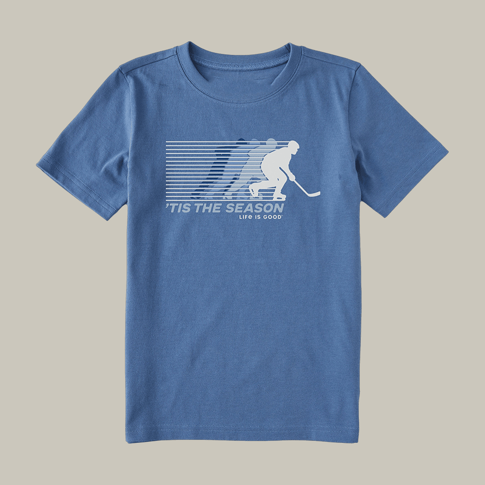 Tis the Season Hockey T-Shirt Life Is Good Clothes Winter Olympic Fan Gift