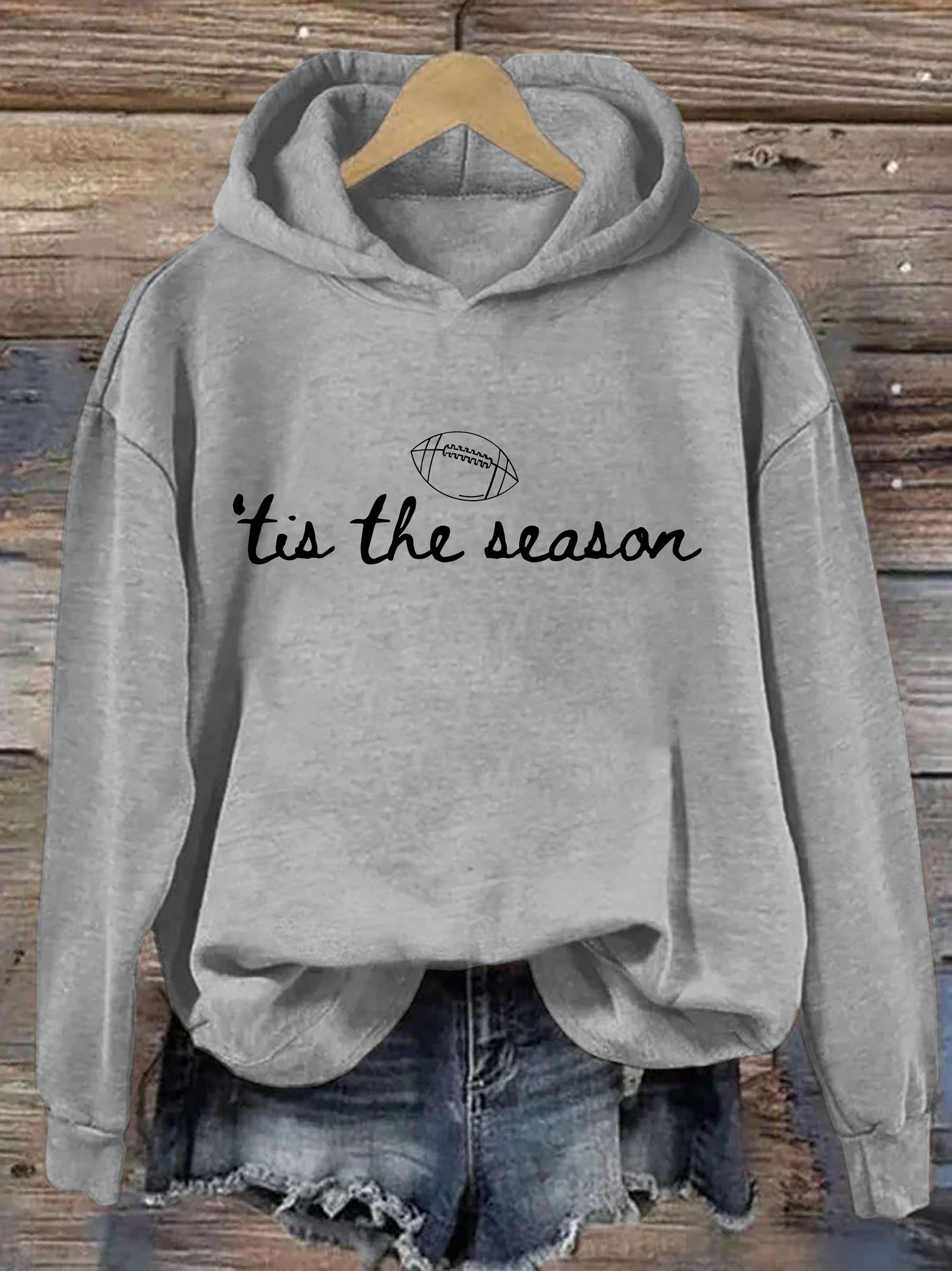 Tis The Season Hoodie Football Hooded Sweatshirt Gift Ideas For Football Lovers