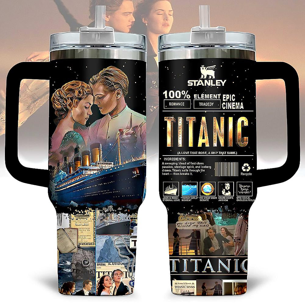 Titanic Romance Limited Edition Stanley Tumbler Cup Gift For Friends