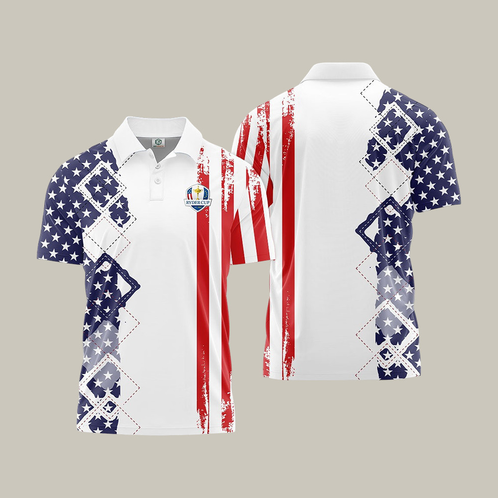 Titleist Ryder Cup Golf Polo Shirt American Flag Best Golf Shirt Present Idea For Husband