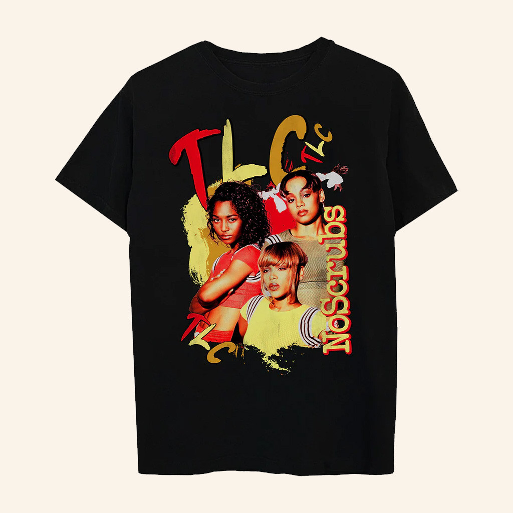 TLC Merch No Scrubs TLC T-Shirt Birthday Gift Ideas For Friends