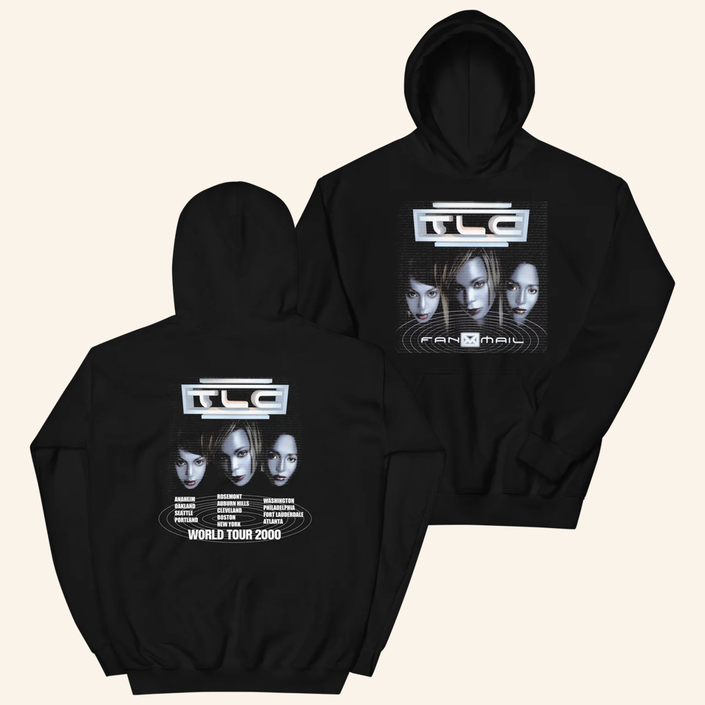TLC Merch TLC FanMail Hoodie World Tour 2000 Hoodie Christmas Gifts For Her