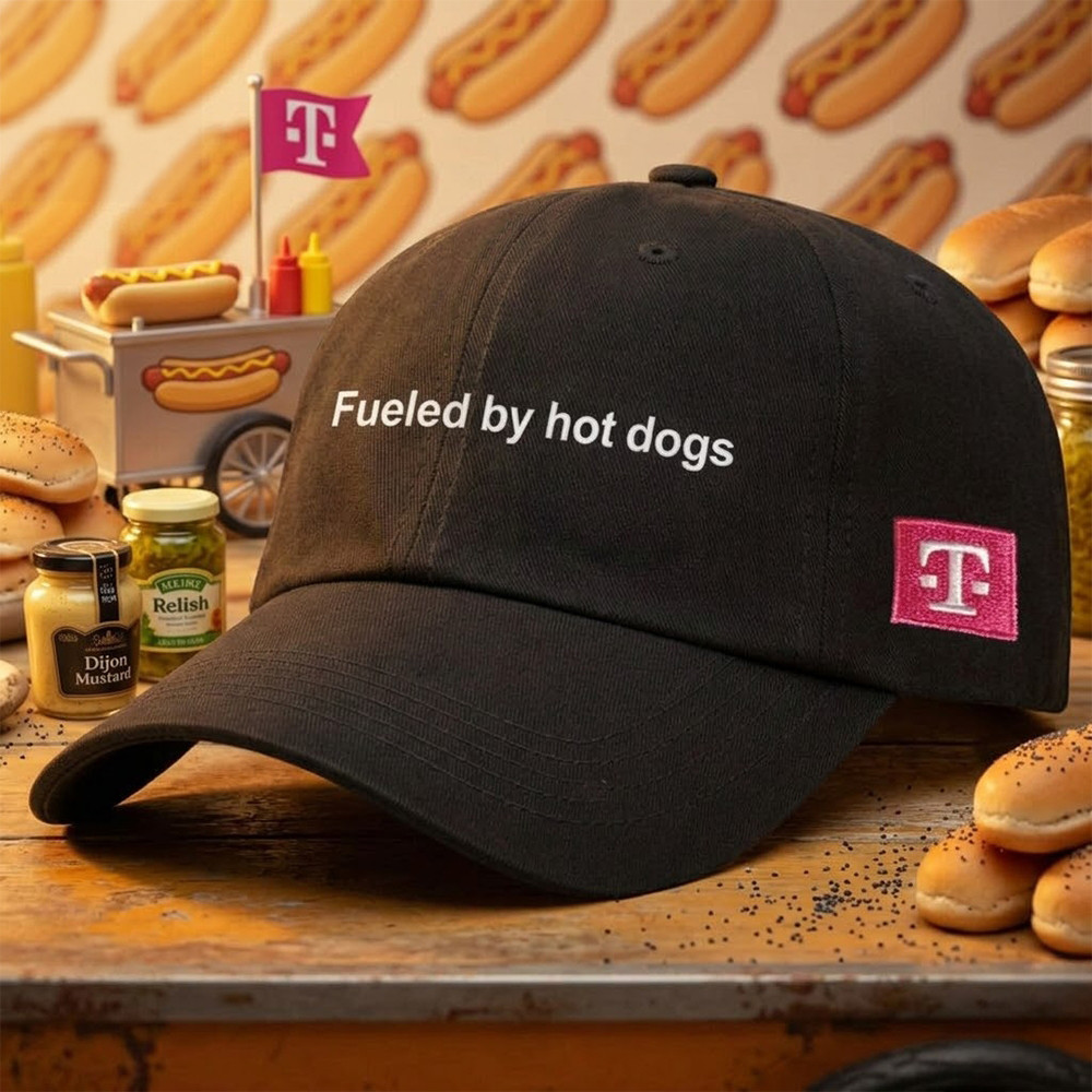 Tmobile Fueled By Hot Dogs Baseball Hat T Mobile Free Baseball Cap Best Fan Gear