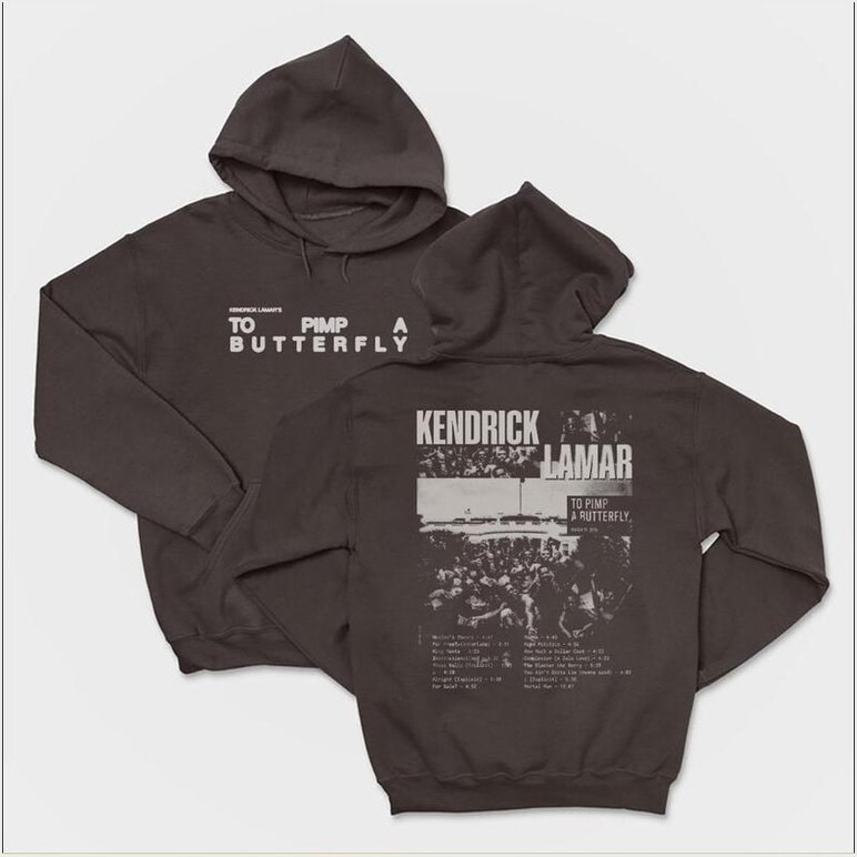 To Pimp A Butterfly Tracklist Album Hoodie Kendrick Lamar Retro Vintage Style Hoodie Gifts For Besties-1 To Pimp A Butterfly Tracklist Album Hoodie Kendrick Lamar Retro Vintage Style Hoodie Gifts For Besties-1
