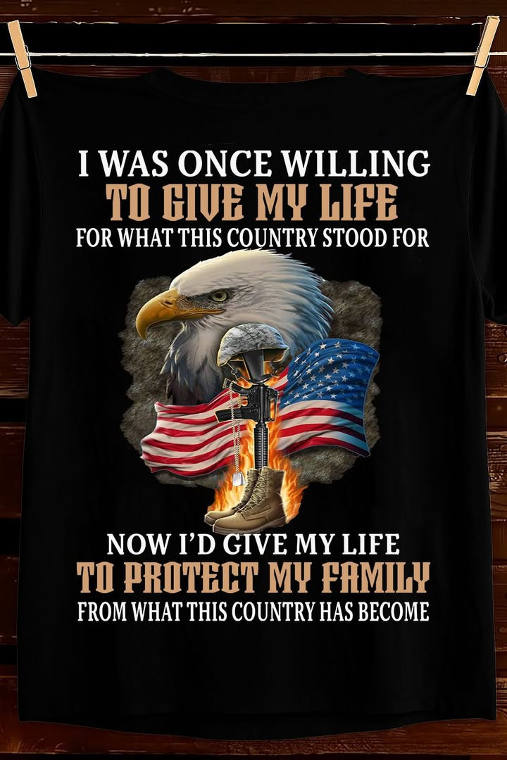 To Protect My Family Veteran T Shirt America Eagle Patriotic Best Gift For Heroes Fans