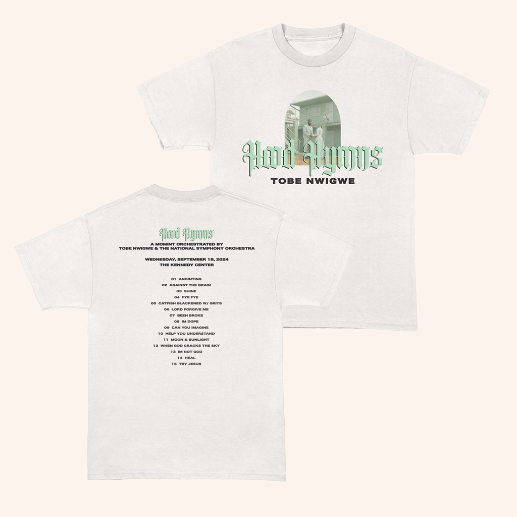Tobe Nwigwe Merch Hood Hymns X Orchestra Show Commemorative T-Shirt Gifts For Rapper Fans Tobe Nwigwe Merch Hood Hymns X Orchestra Show Commemorative T-Shirt Gifts For Rapper Fans