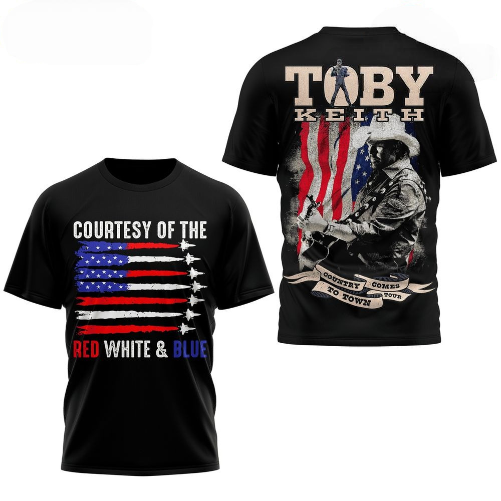 Toby Keith Courtesy Of The Red White And Blue 2025 Shirt Birthday Presents For Dad