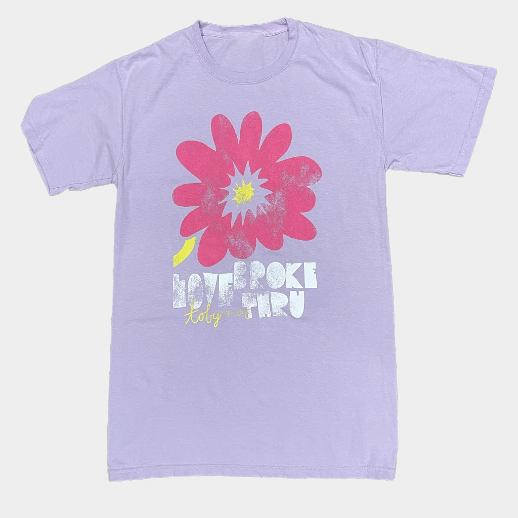 TobyMac Merch Love Broke Thru Flower T-Shirt Cool Gifts For Music Lovers