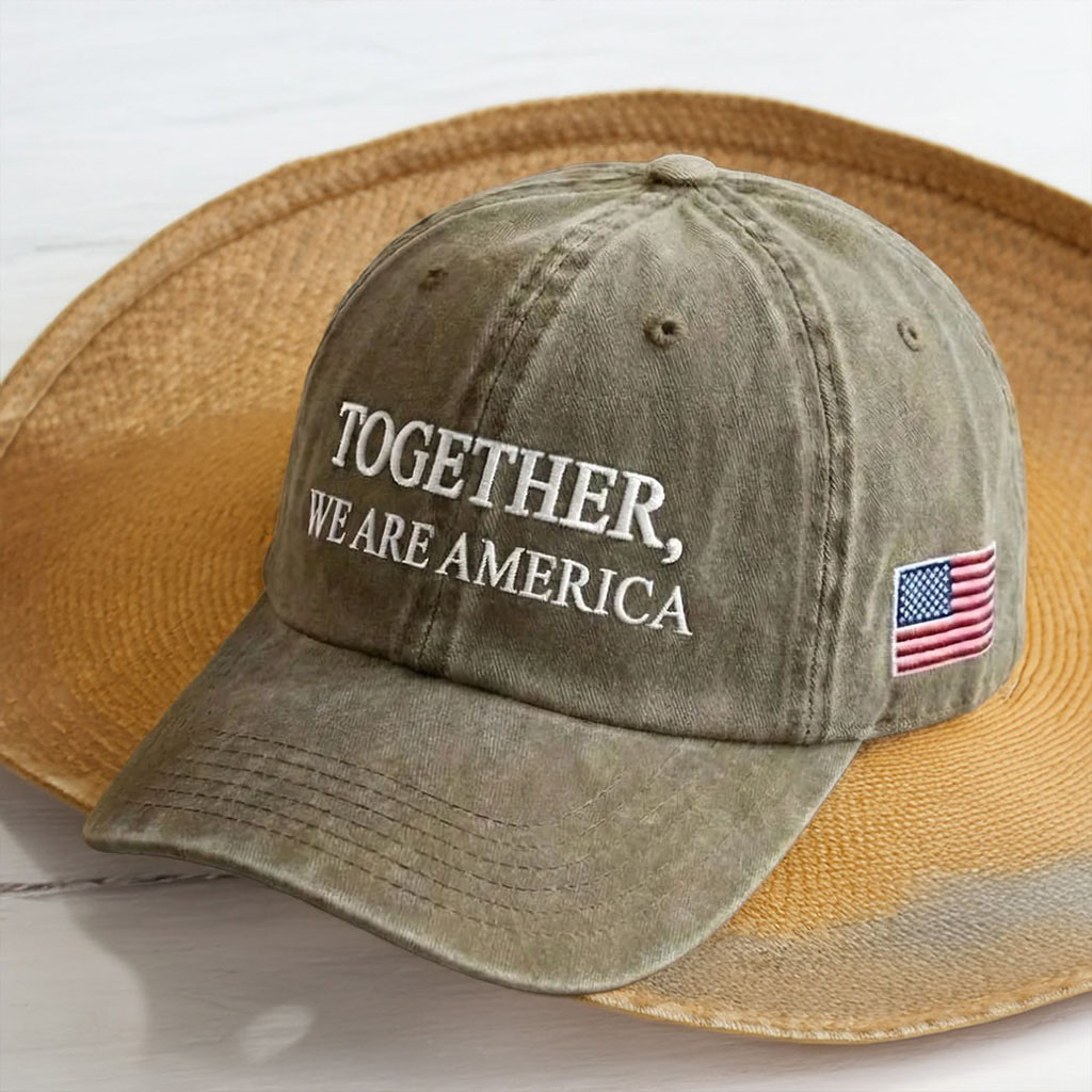 Together We Are America Hat Embroidered Bad Bunny Super Bowl Merch 2026 Brother Gifts-1