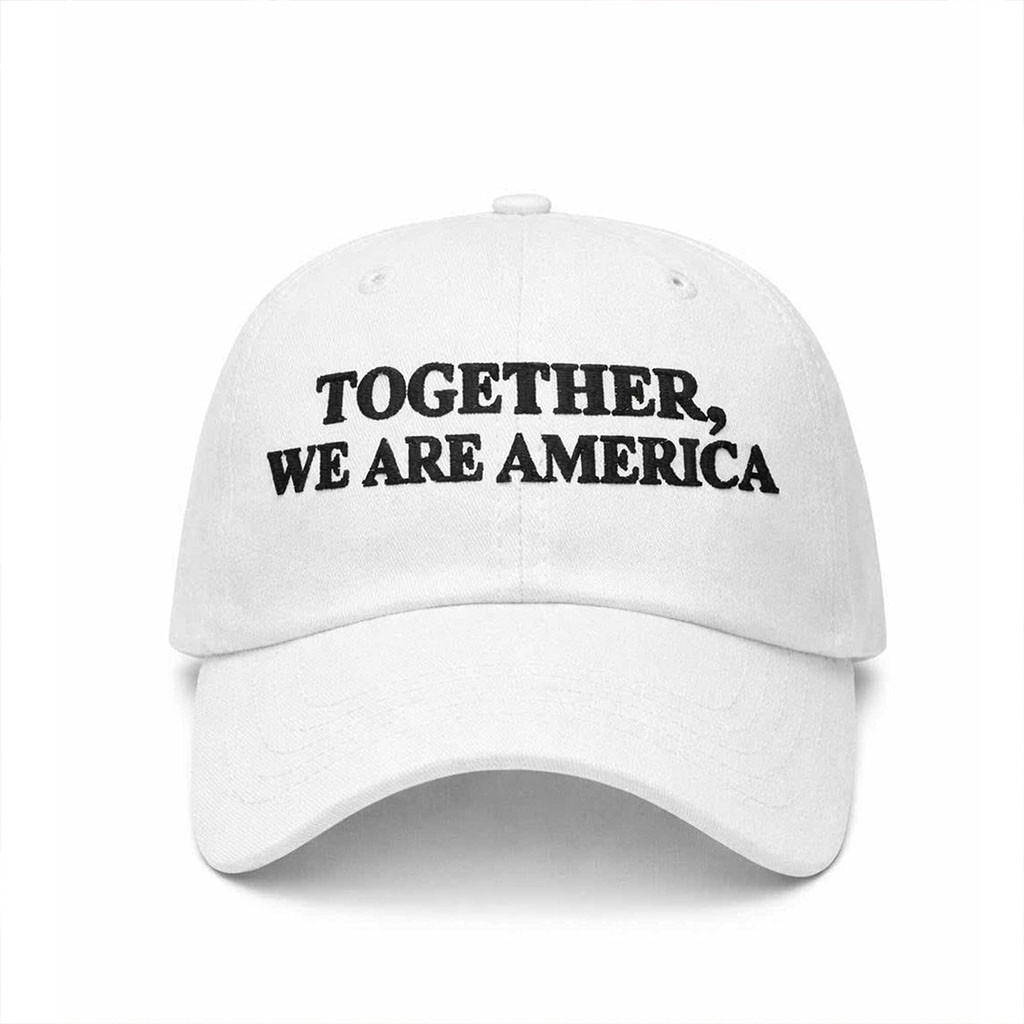 Together We Are America Hat Embroidered Patriotic Cap Bad Bunny Super Bowl Merch Gifts For Fan-1