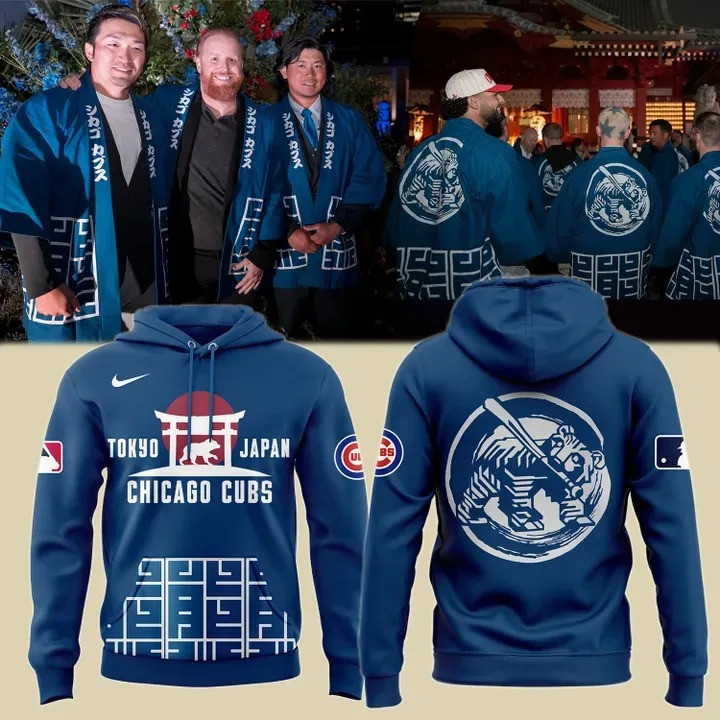 Tokyo Japan Chicago Cubs Hoodie MLB World Tour Tokyo Series Merchandise Clothing Gifts