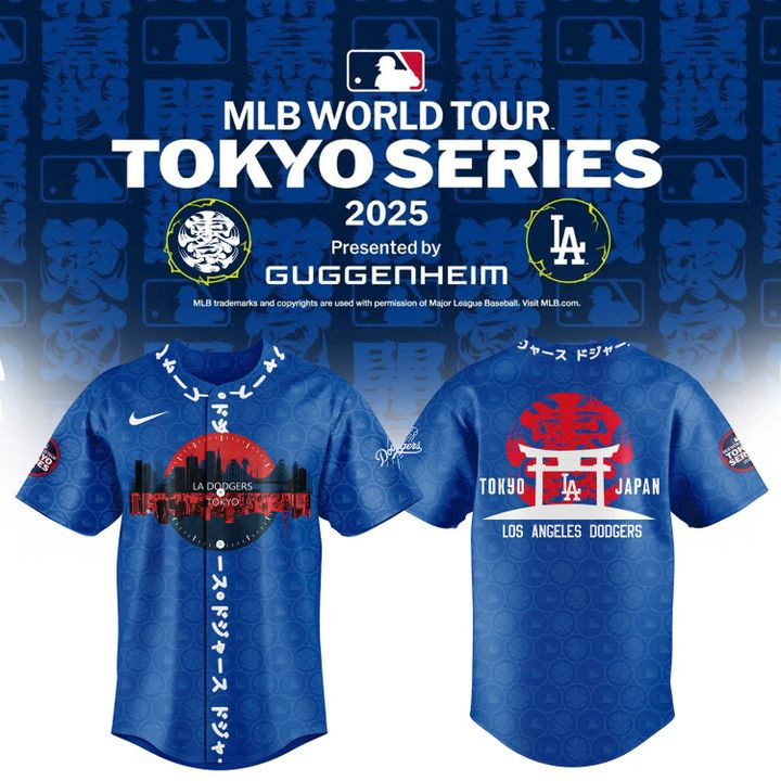 Tokyo Japan Los Angeles Dodgers 2025 Baseball Jersey Gifts For Baseball Fans