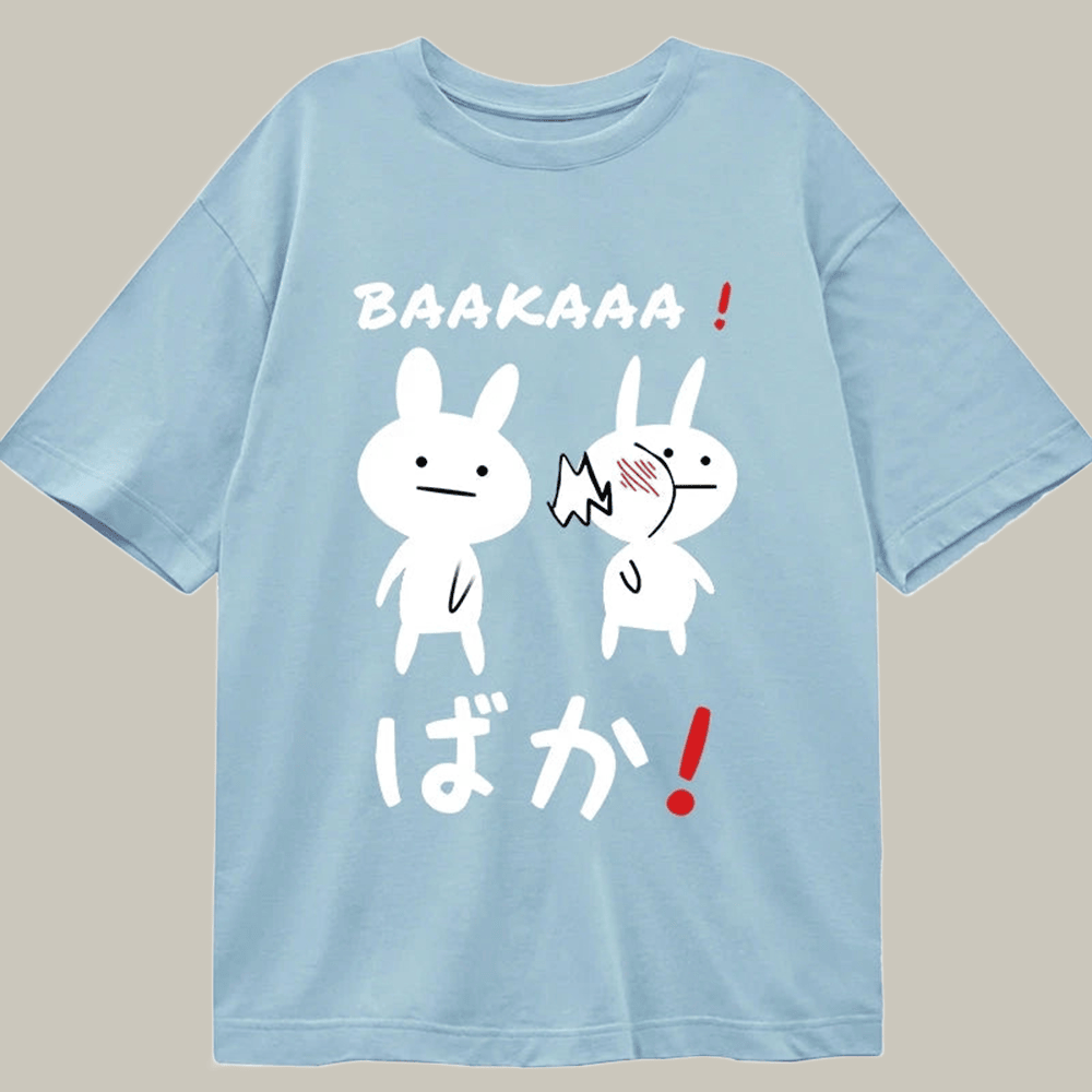 Tokyocanvas Anime Baka Manga Slap Basic T-Shirt Funny Meme T-Shirt Great Gift Idea For Brother