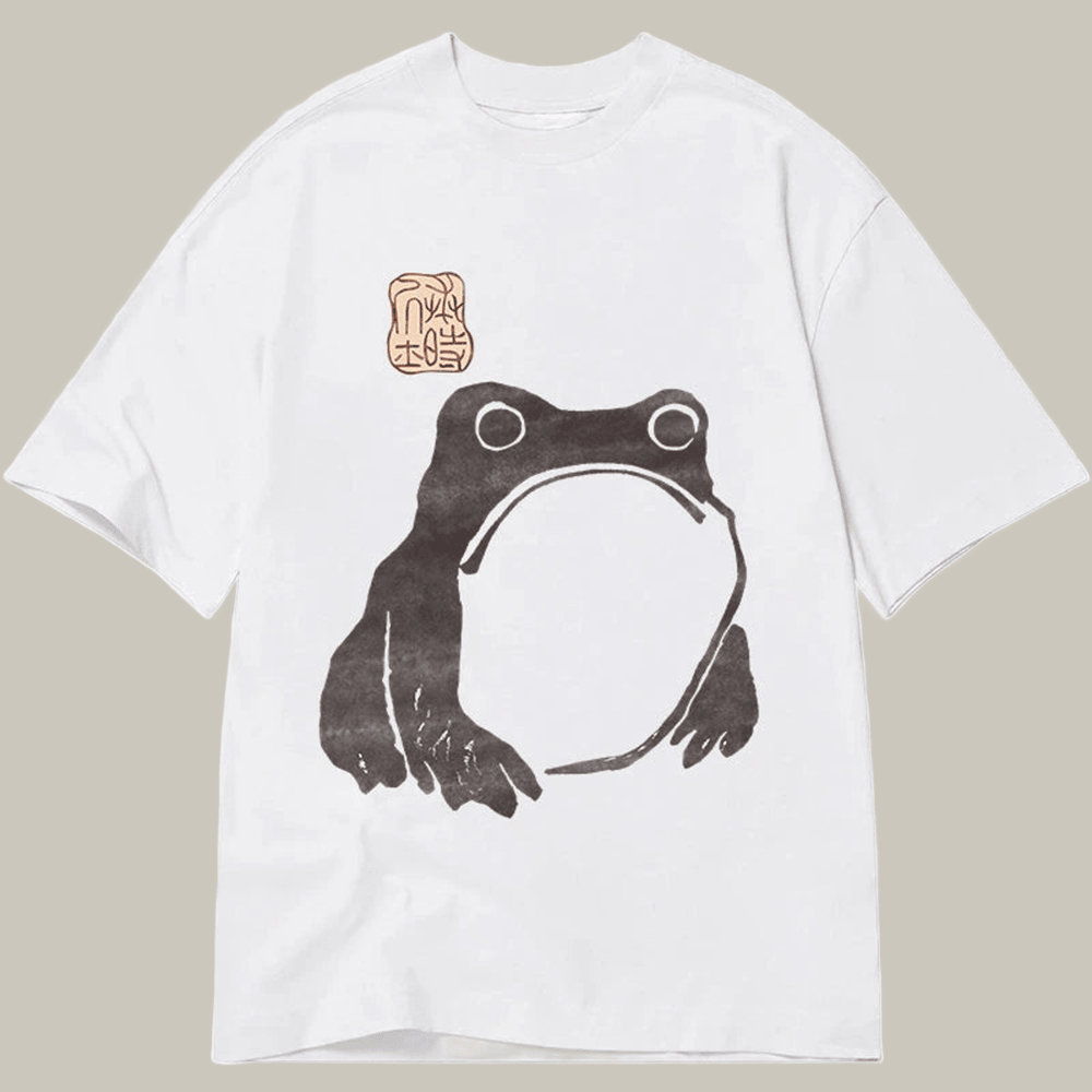 Tokyocanvas Matsumoto Hoji Woodblock Print Frog Classic T Shirt Humorous Tee Gifts For Friends