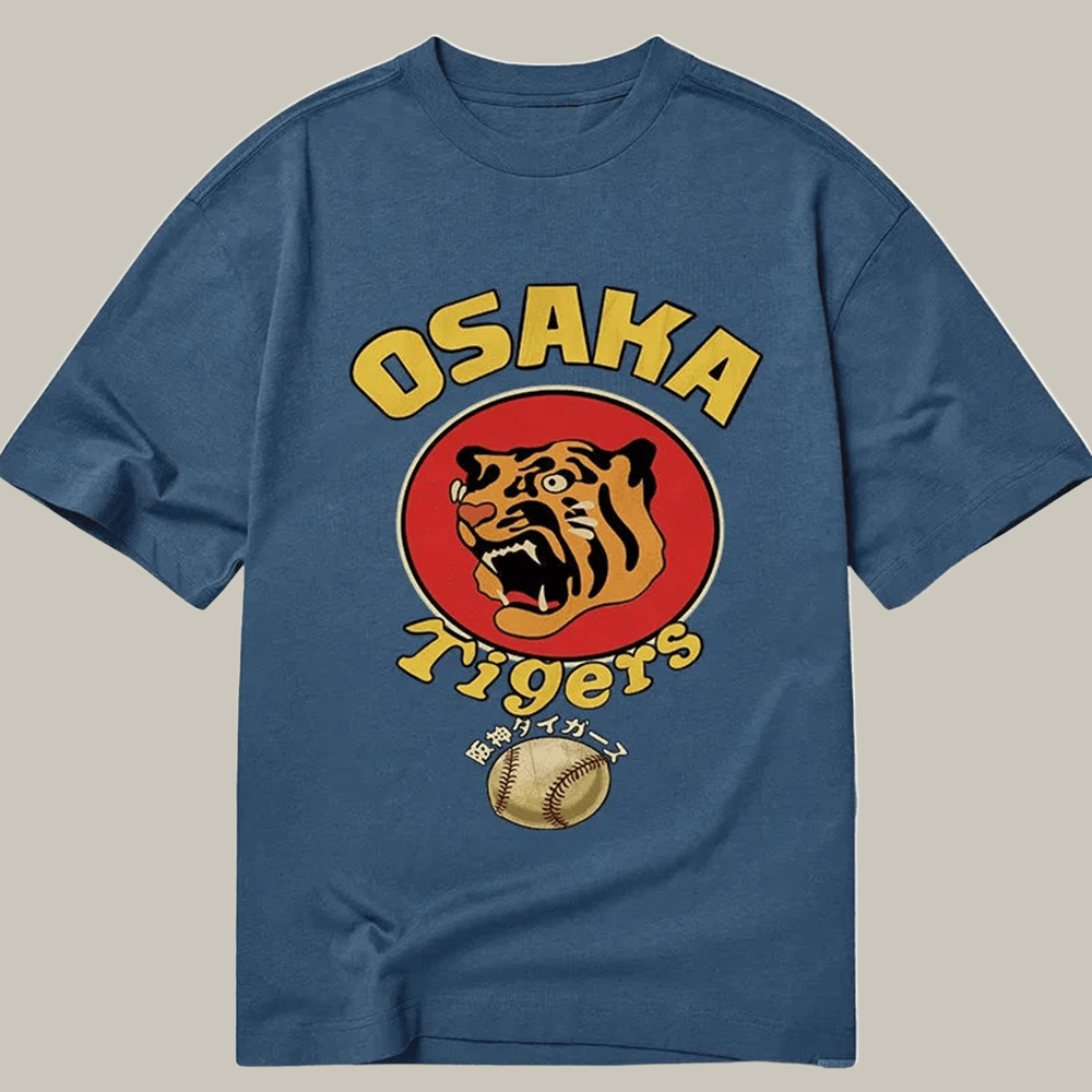 Tokyocanvas Osaka Tiger Baseball Classic T Shirt Humor Print Tee Gift Ideas For Older Brother