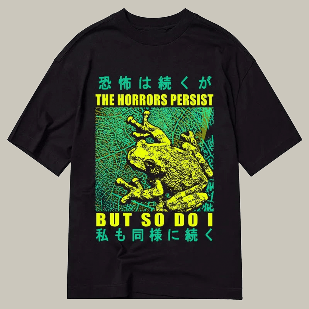 Tokyocanvas The Horrors Persist Forg Classic T Shirt Humorous Tee Christmas Gifts For My Son