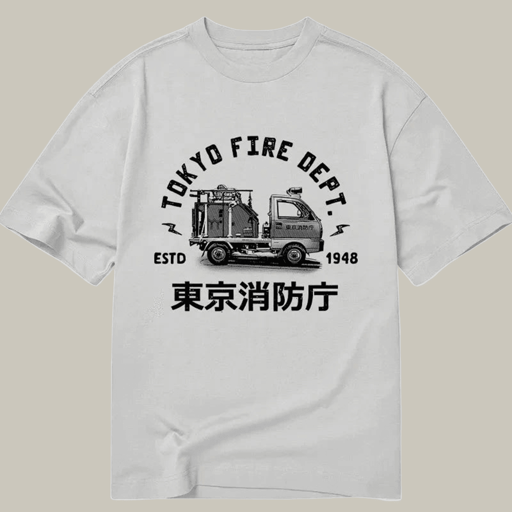 Tokyocanvas Tokyo Fire Dept Classic T Shirt Funny Graphic Tee Brother In Law Christmas Ideas