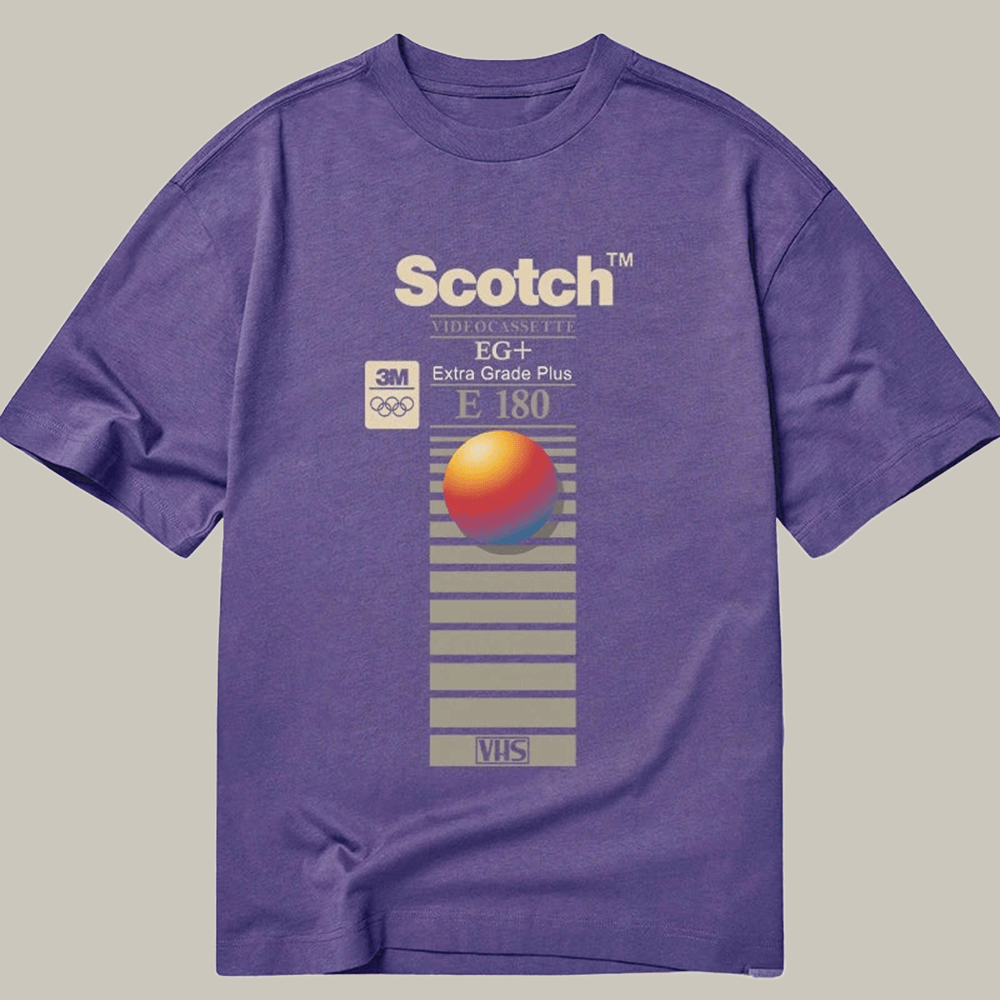 Tokyocanvas Vhs Scotch E180 Classic T Shirt Funny Graphic Tee Best Gift For My Brother