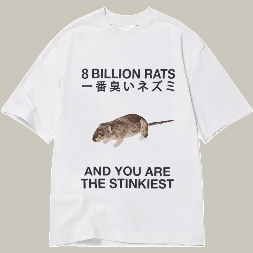 Tokyocanvas World S Stinkiest Rat Classic T Shirt Funny Graphic Tee Xmas Gifts For Son In Law