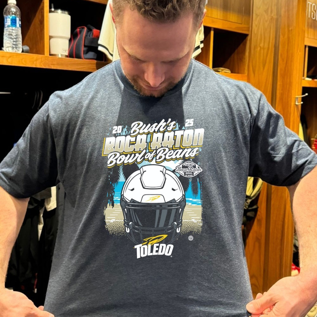 Toledo Rockets 2025 Bushs Boca Raton Bowl Of Beans T Shirt