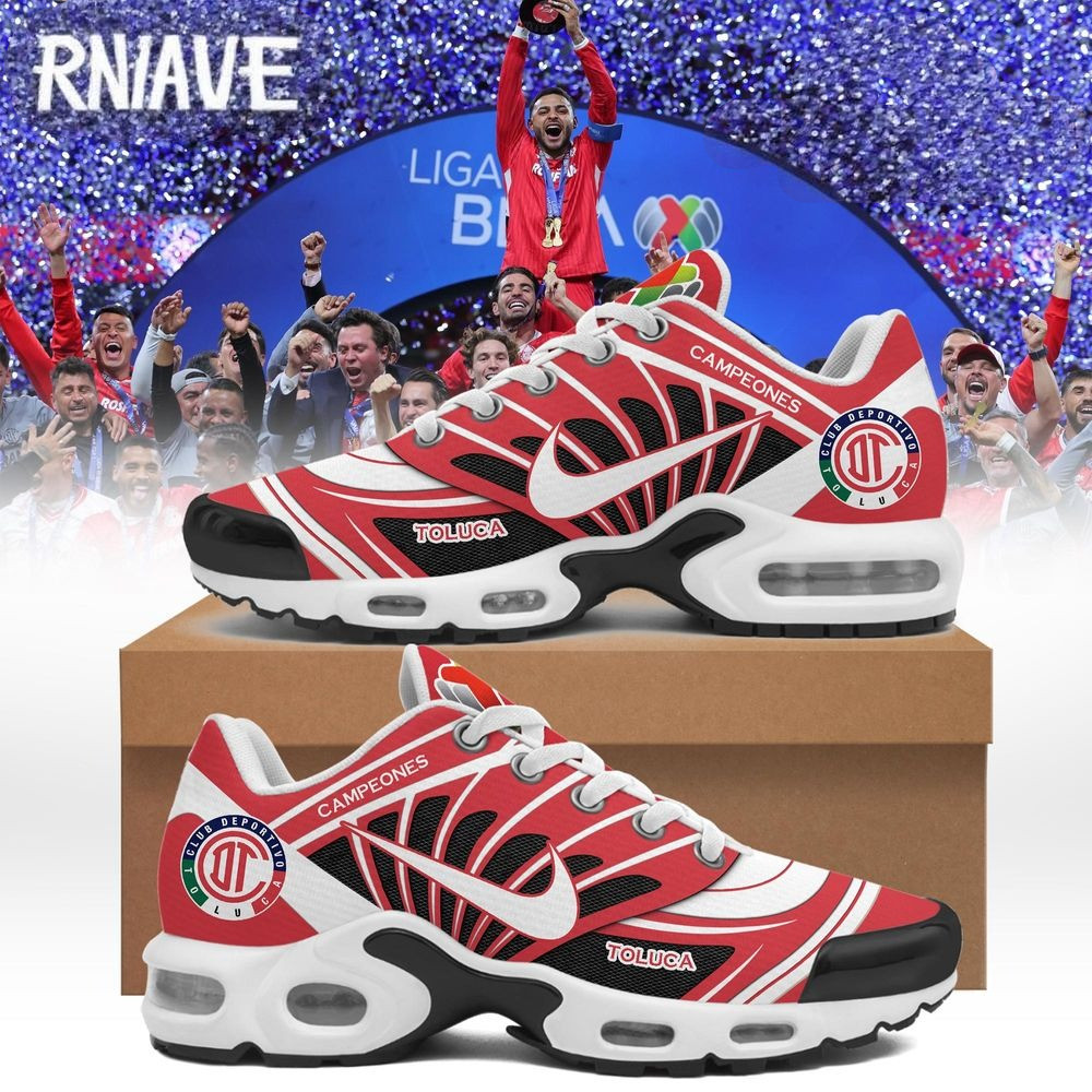 Toluca FC 2025 Clausura CAMPEONES Air Max Sneakers Gifts For Football Lovers