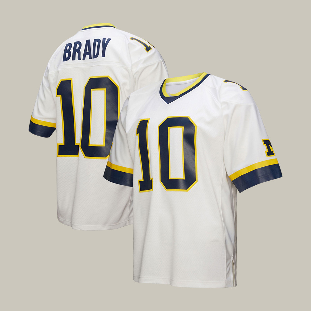 Tom Brady Michigan Wolverines Mitchell & Ness Legacy Jersey Michigan Wolverines Merch Fan Gifts