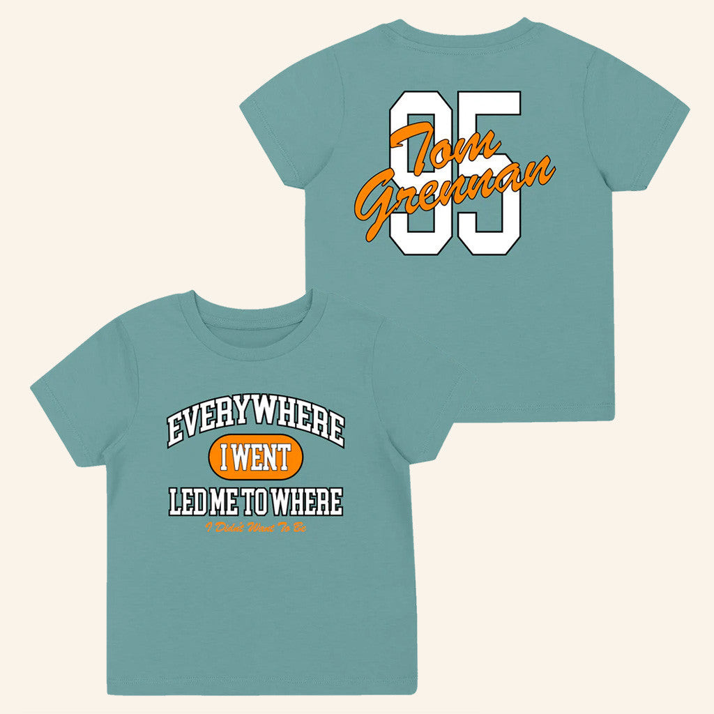 Tom Grennan Merch Everywhere I Went Led Me To Where I Didn't Want To Be Green Kids T-Shirt