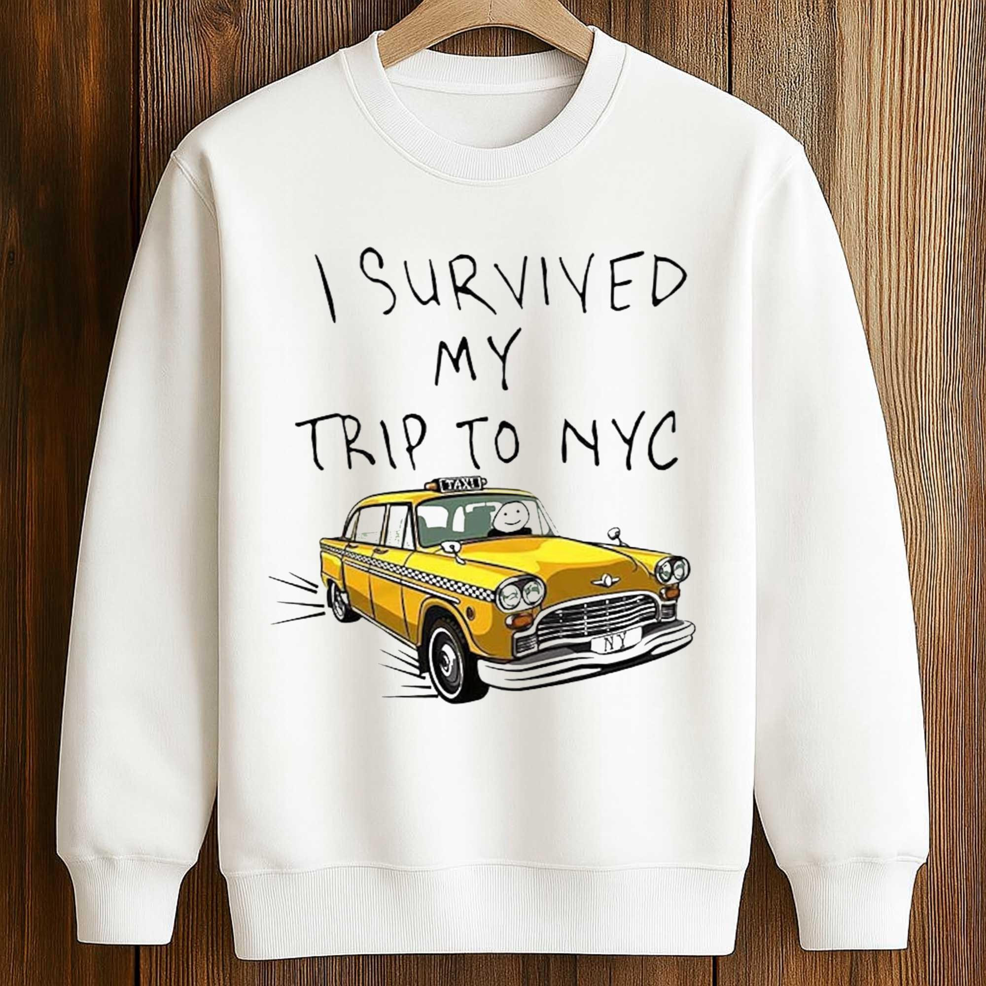 Tom Holland I Survived My Trip To NYC Sweatshirt Spider Man Brand New Day Merch Gift Ideas