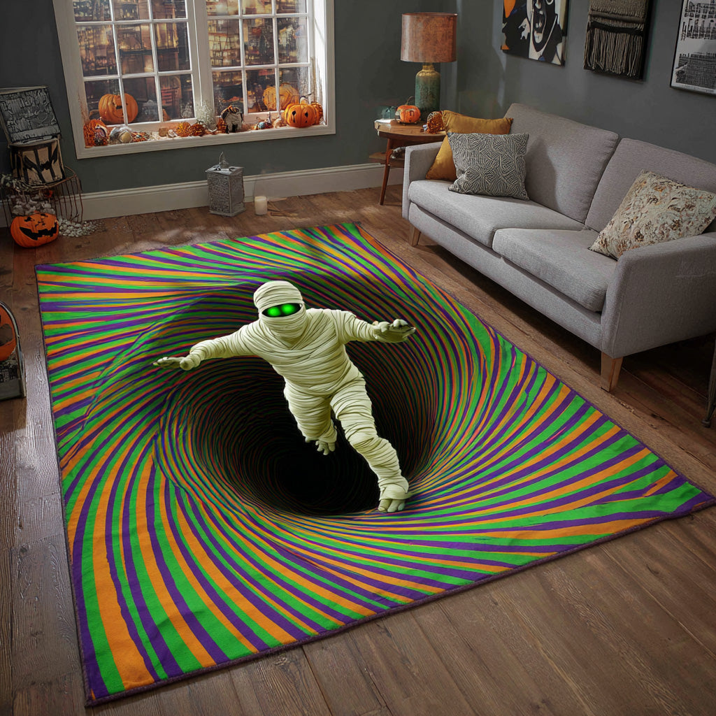 Tomb Escape Area Rug Unique Front Door Decor Halloween Gift Ideas