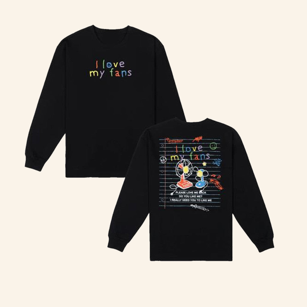 Tommyinnit Merch I Love My Fans Long Sleeve T-Shirt Best Gifts For Boyfriend Tommyinnit Merch I Love My Fans Long Sleeve T-Shirt Best Gifts For Boyfriend