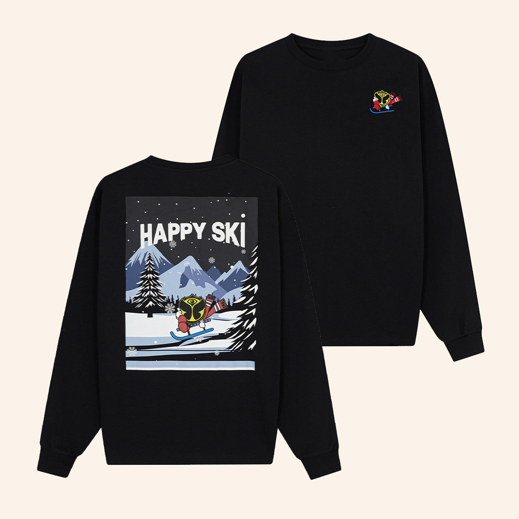 Tomorrowland Merch Happicon Ski Long Sleeve Shirt Gifts For Brothers