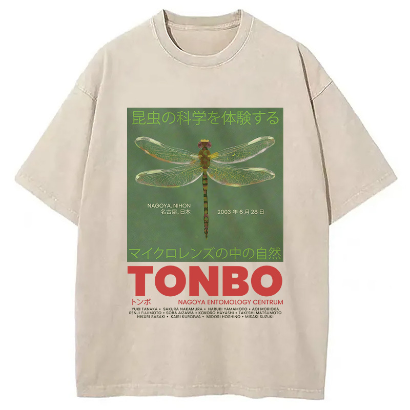 Tonbo 2003 Nagoya Nihon Washed T-Shirt Casual Vintage Everyday Look Gifts For Besties
