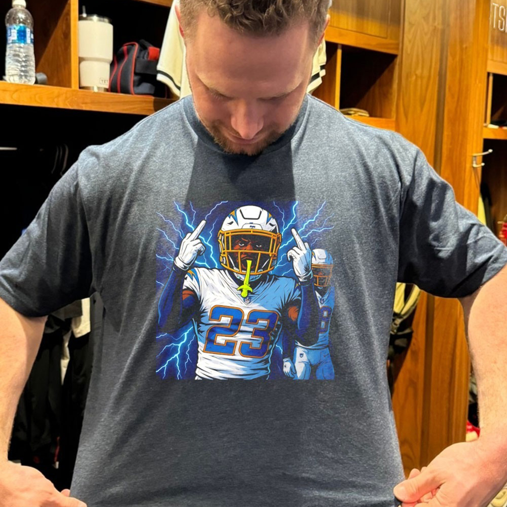 Tony Jefferson Los Angeles Chargers Middle Finger T Shirt