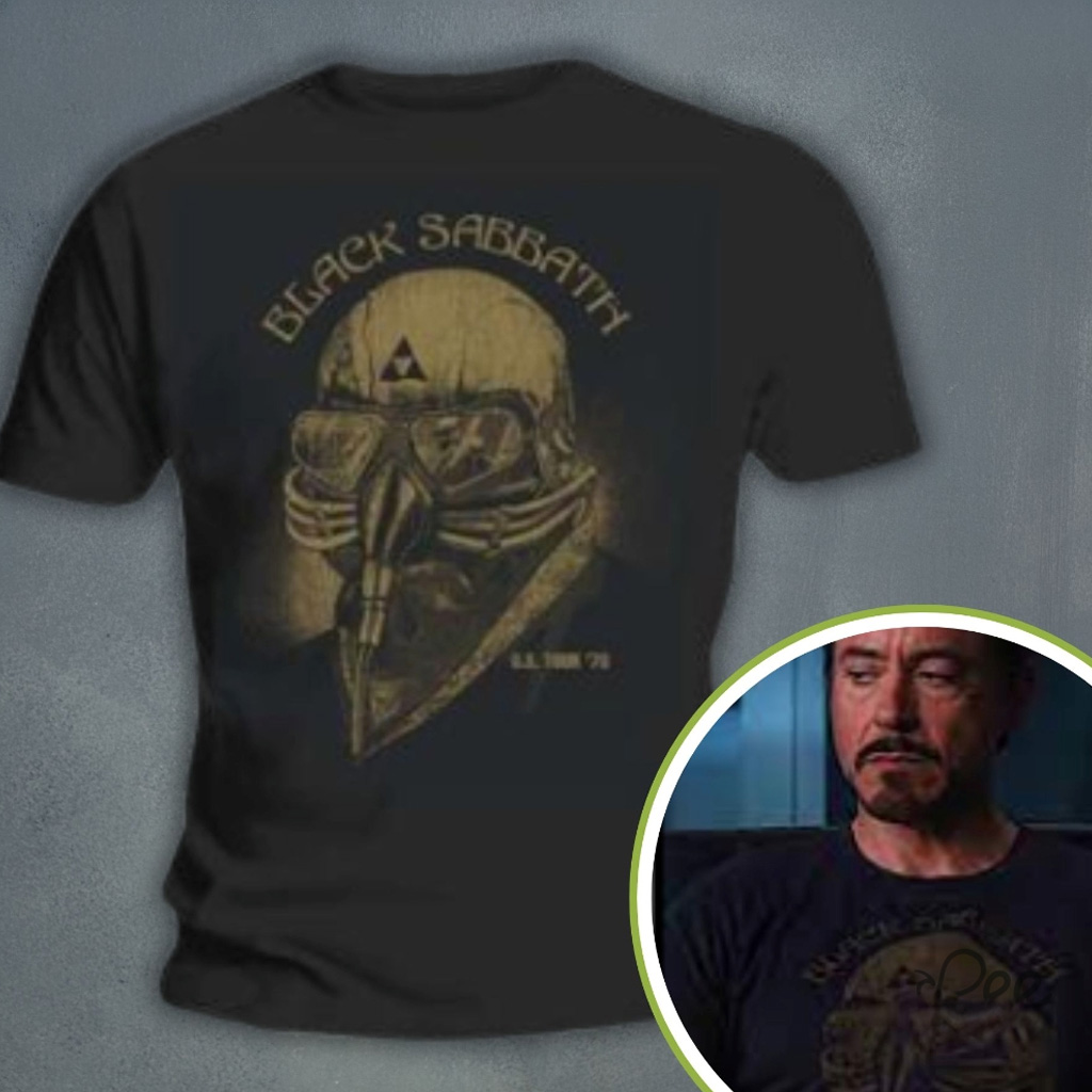 Tony Stark Black Sabbath T-Shirt Music Lover Gifts For Him Tony Stark Black Sabbath T-Shirt Music Lover Gifts For Him