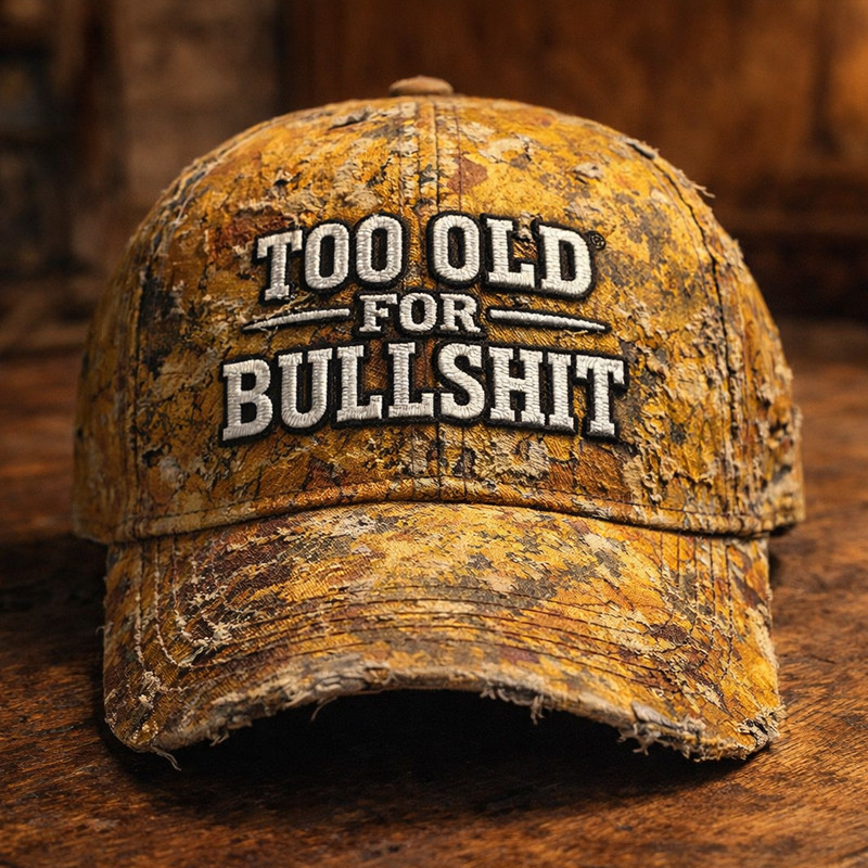 Too Old For Bullshit Vintage Hat Old Veterans Baseball Cap Gift Ideas For Dad