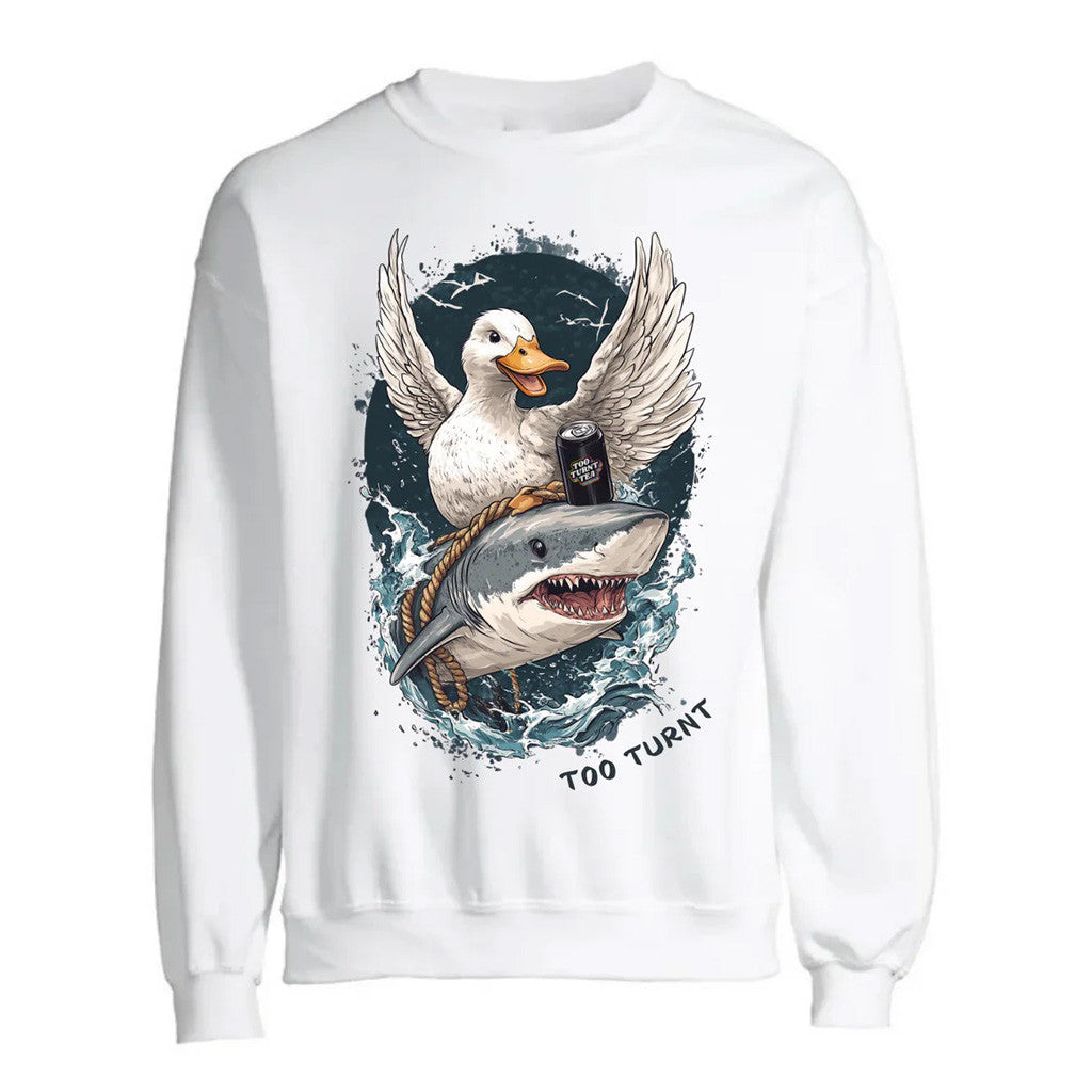 Too Turnt Tony Merch Baby Girl Shark Crewneck Sweatshirt Gifts For Friends Too Turnt Tony Merch Baby Girl Shark Crewneck Sweatshirt Gifts For Friends