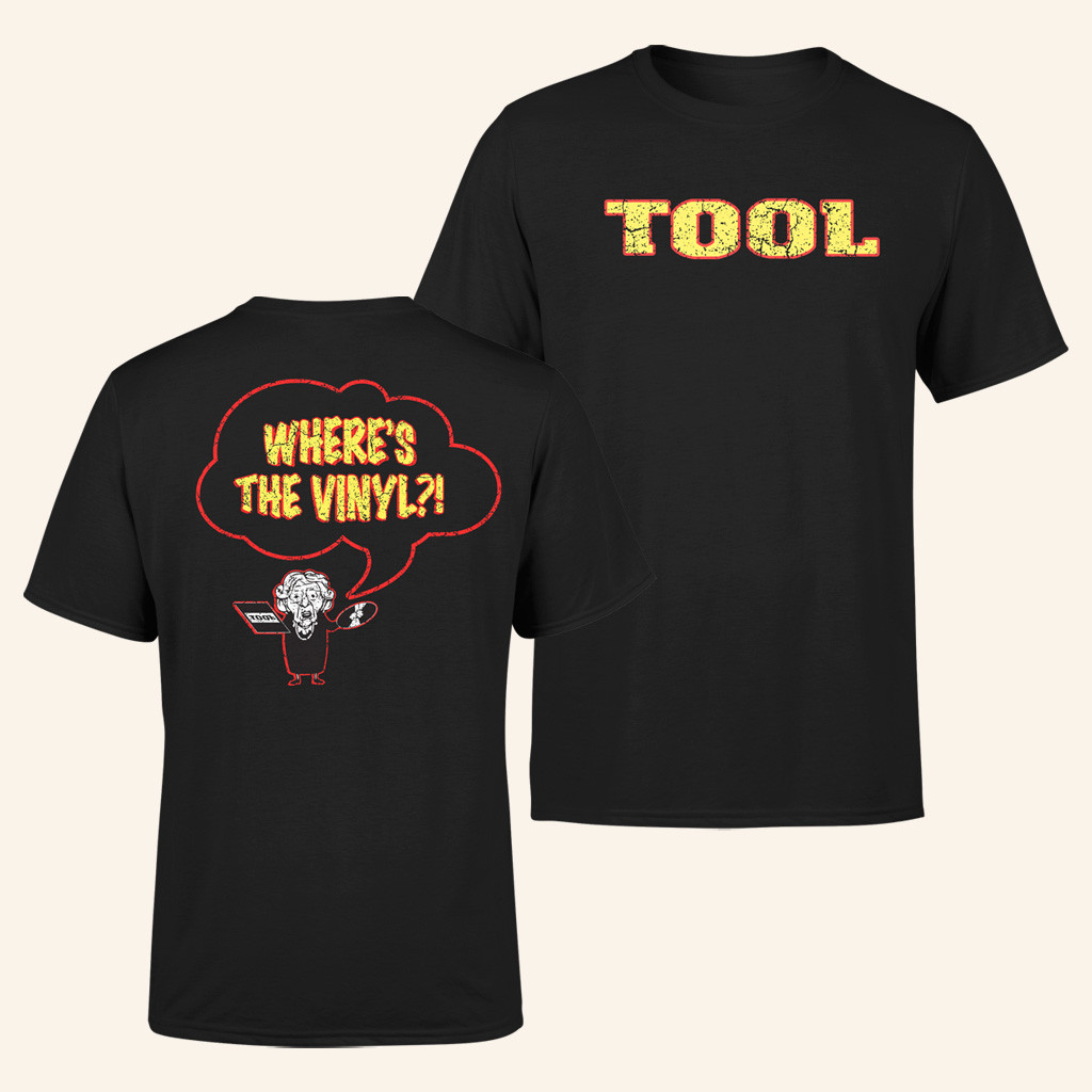 Tool Merch AENIMA Where's The Vinyl T-Shirt Dad Christmas Gifts Tool Merch AENIMA Where's The Vinyl T-Shirt Dad Christmas Gifts