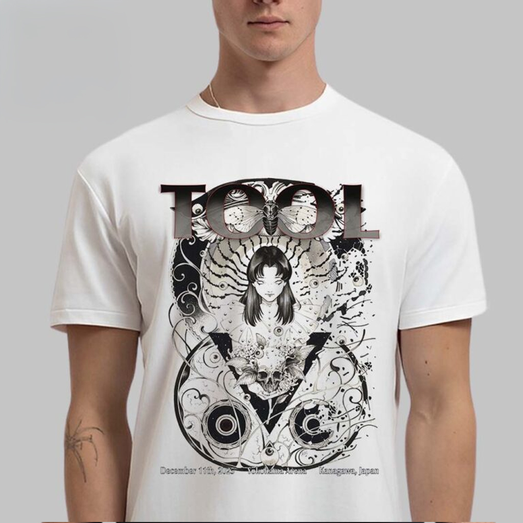 Tool Merch Kanagawa Japan 2025 Event Poster At Yokohama Arena On December 11 2025 T-Shirt