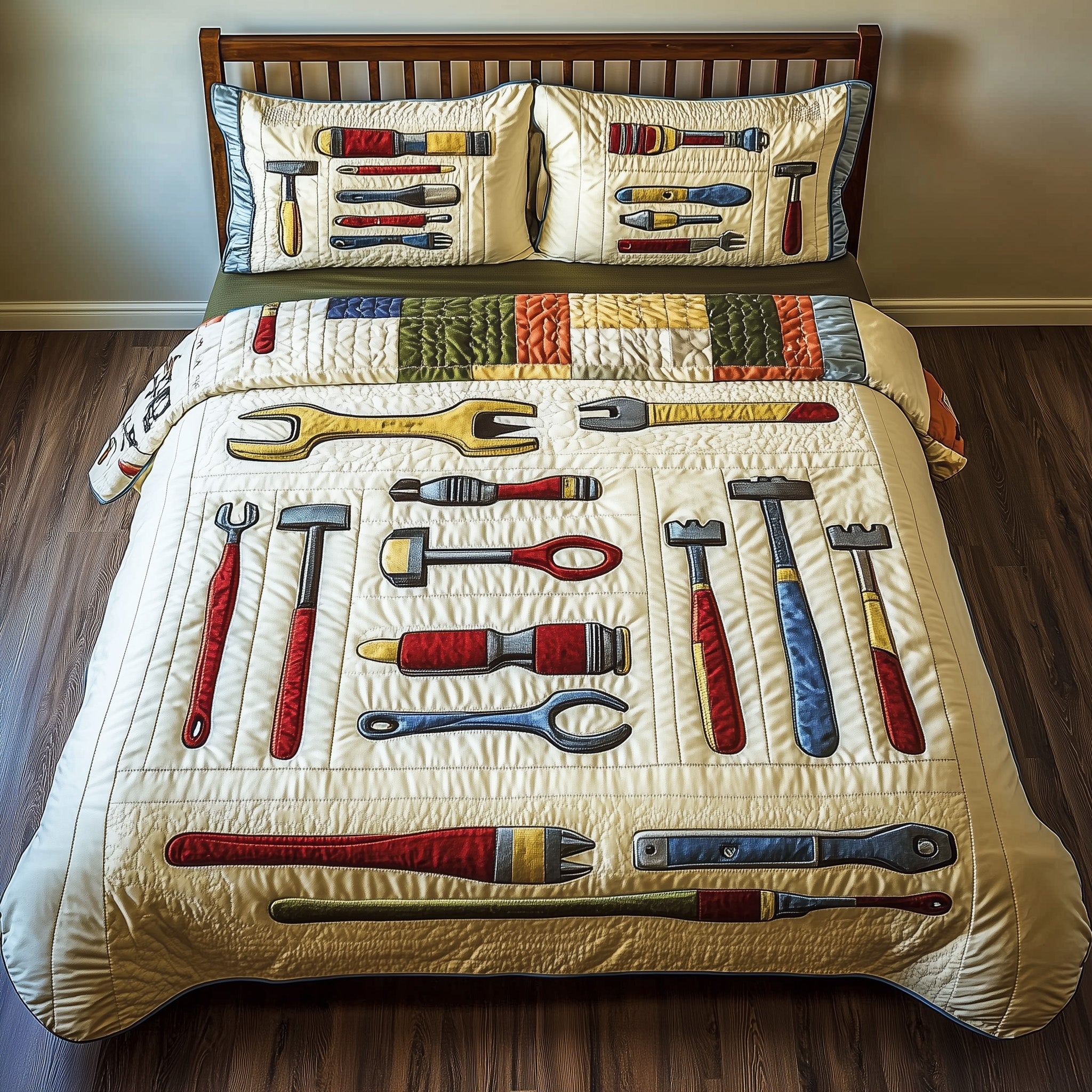 Toolbox of Dreams Quilted Bedding Set Duvet Cover Merchandise Best Gifts For Engineers