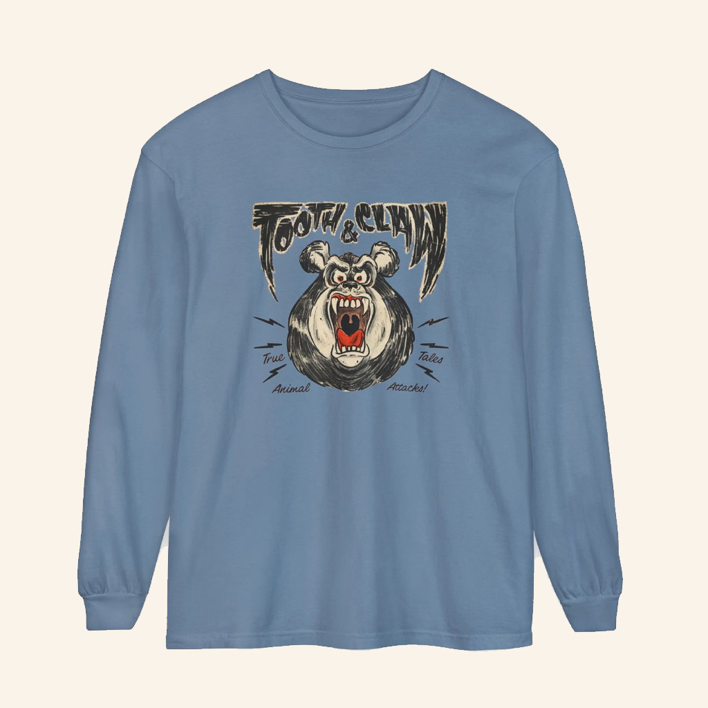 Tooth And Claw Podcast Merch Tooth And Claw Logo Long Sleeve Shirt Gifts For Besties Tooth And Claw Podcast Merch Tooth And Claw Logo Long Sleeve Shirt Gifts For Besties