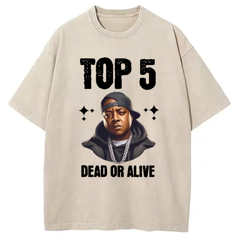 Top 5 DOA Hip Hop Legend Washed T-Shirt Unisex Streetwear Graphic Style Gifts For Besties Top 5 DOA Hip Hop Legend Washed T-Shirt Unisex Streetwear Graphic Style Gifts For Besties